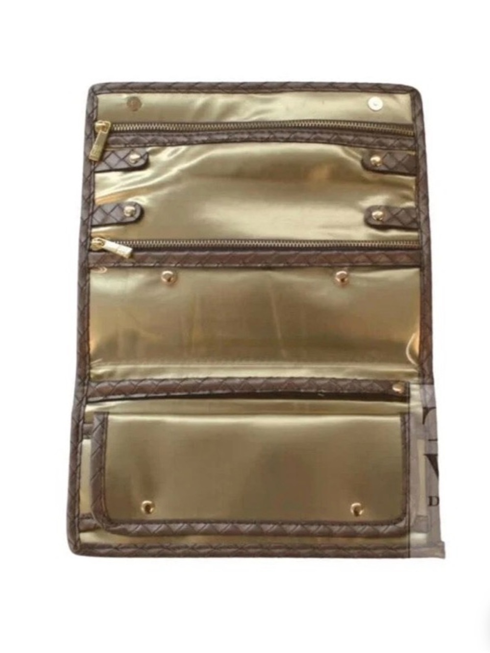 TRVL Design Luxe Jewelry Wallet Woven Bronze - Picture 3 of 11